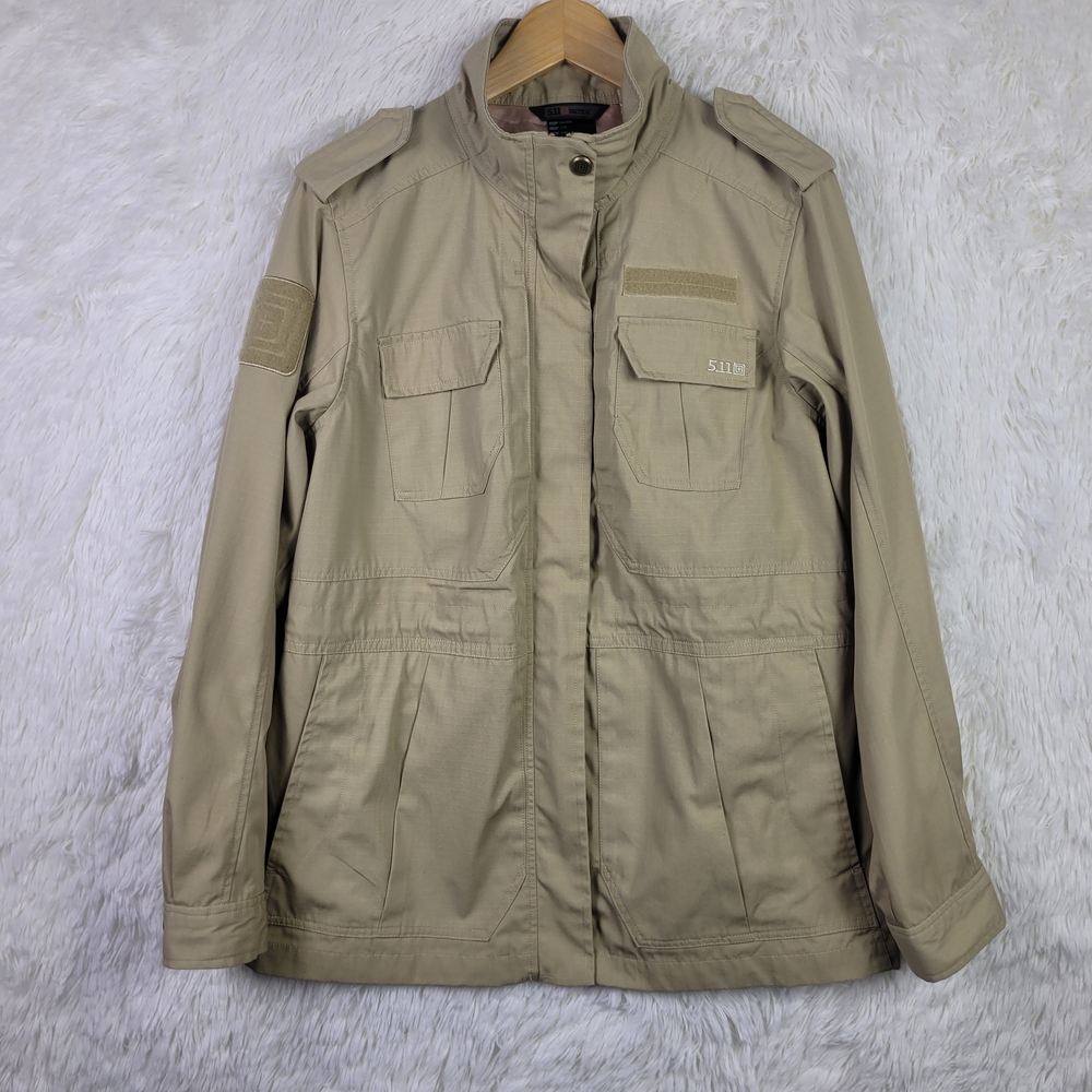 5.11 Tactical Womens L Tan Taclite M-65 Jacket #6800 Workwear Utility